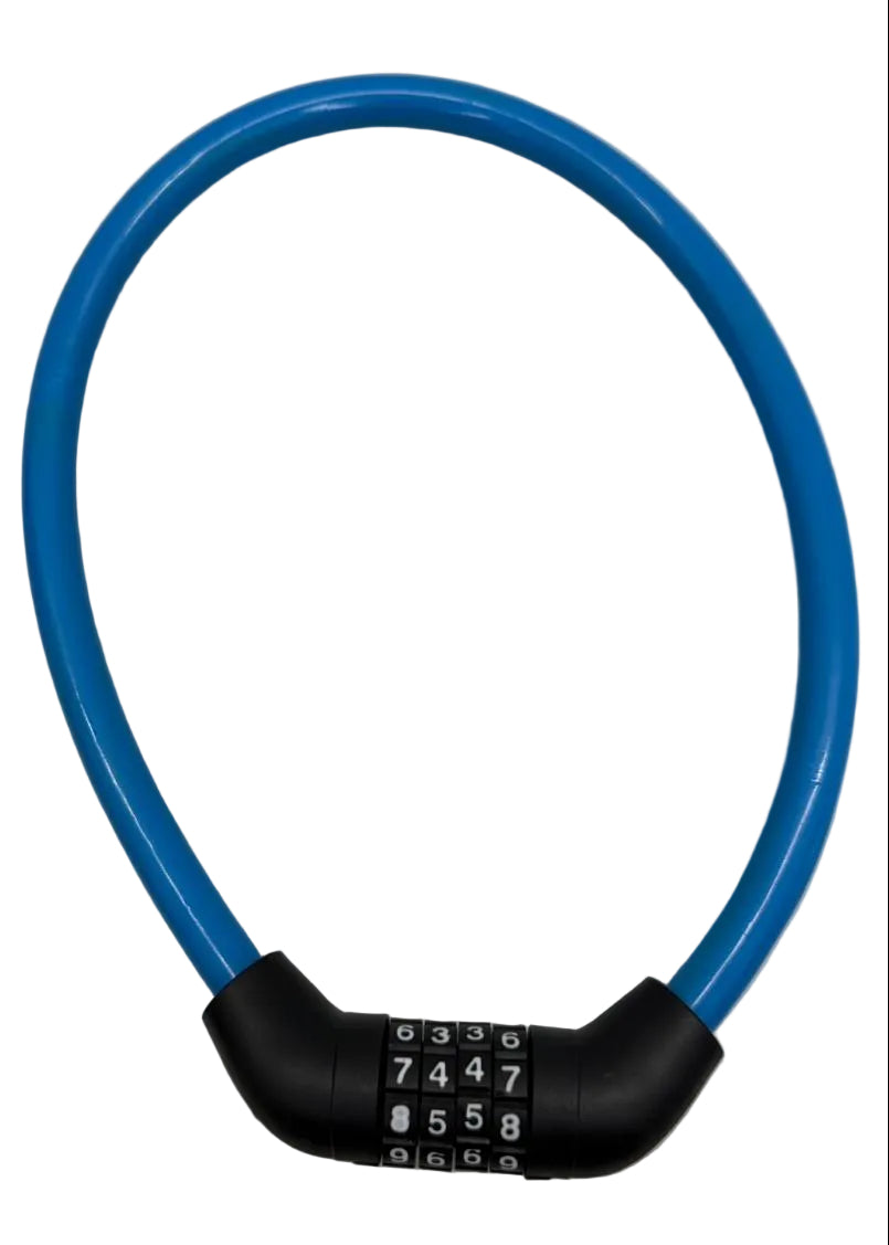 YOUMEI Number Combination Bike Lock Rubber Thin Cable Main image