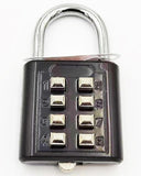 Black Medium Number Combination Lock