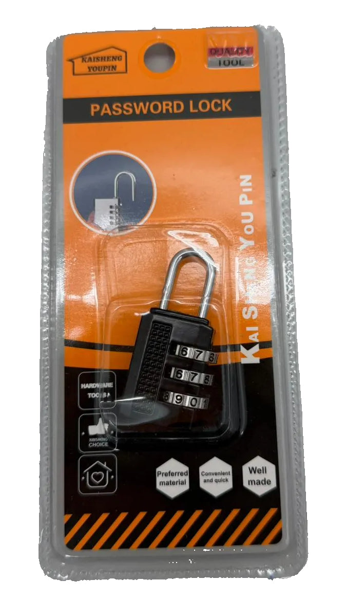 Silver Small Number Combination Lock