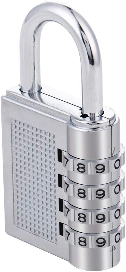 Silver Large Number Combination Lock