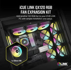Corsair Icue Link Qx120 Rgb 120mm Pwm PC Fan Expansion Kit