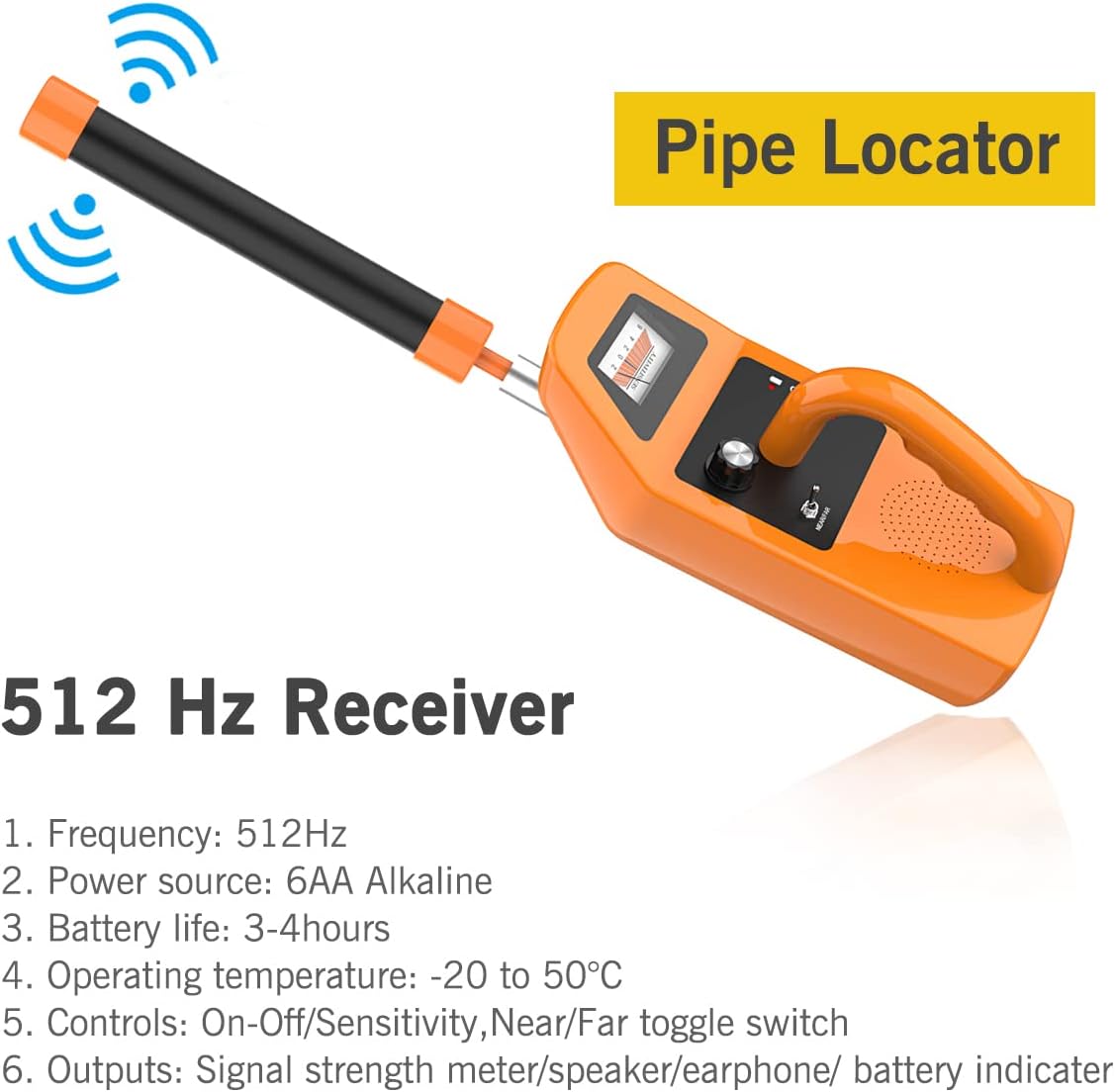 512hz Pipe Locator Receiver Underground