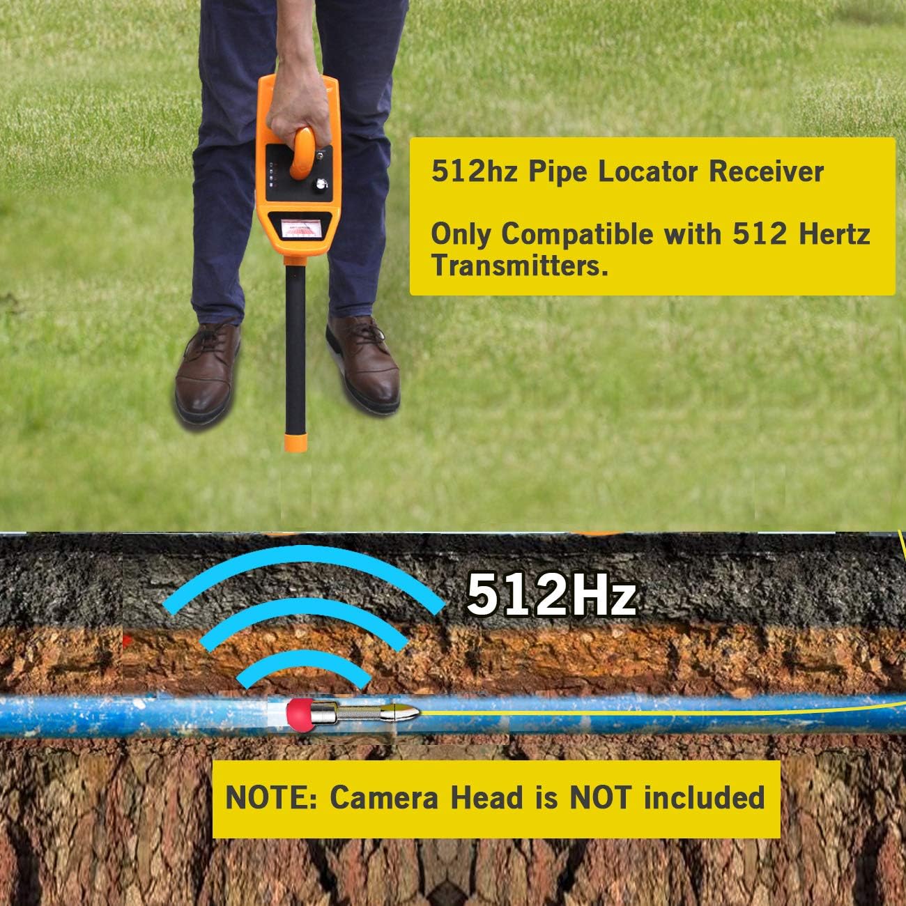 512hz Pipe Locator Receiver Underground