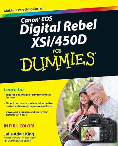 Canon EOS Digital Rebel XSi/450D For Dummies Paperback
