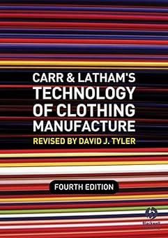 Carr and Latham's Technology of Clothing Manufacture Paperback Main image