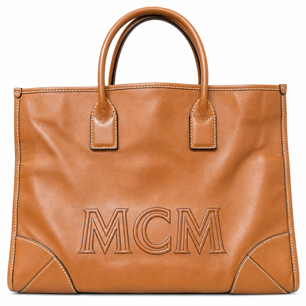 MCM 5753 Large München Tote Spanish Calf Leather