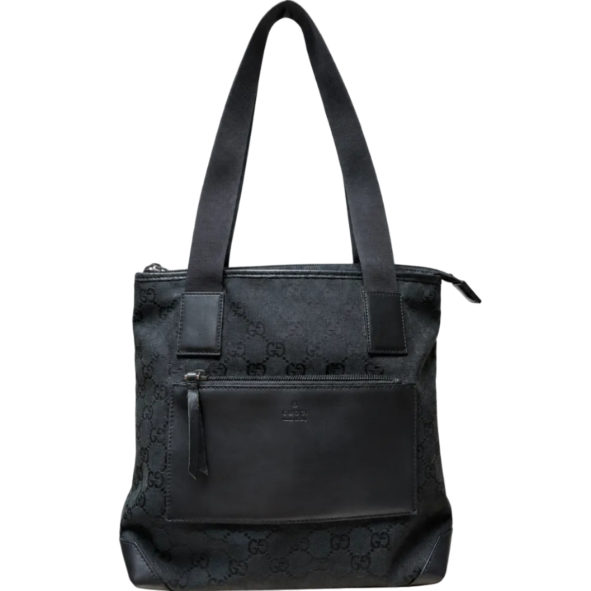 Gucci 0190402 GG Canvas Tote Bag Black