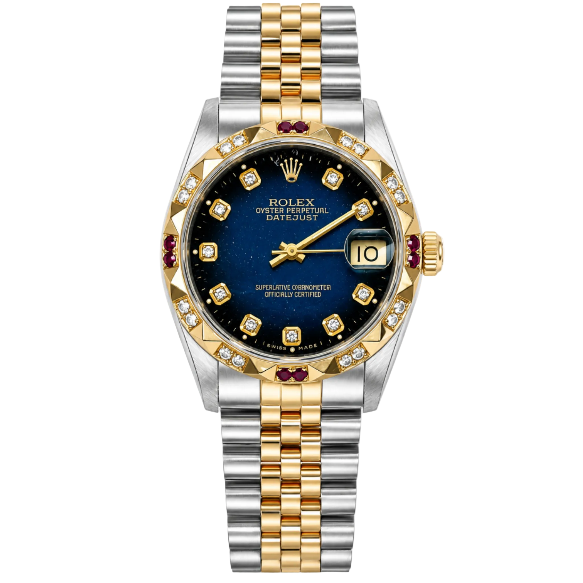 Rolex 68273 TwoTone Datejust 31mm Custom GemSet
