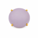 K18 Yellow Gold Lavender Jade Cabochon 42.05CT 16.09G Size 15