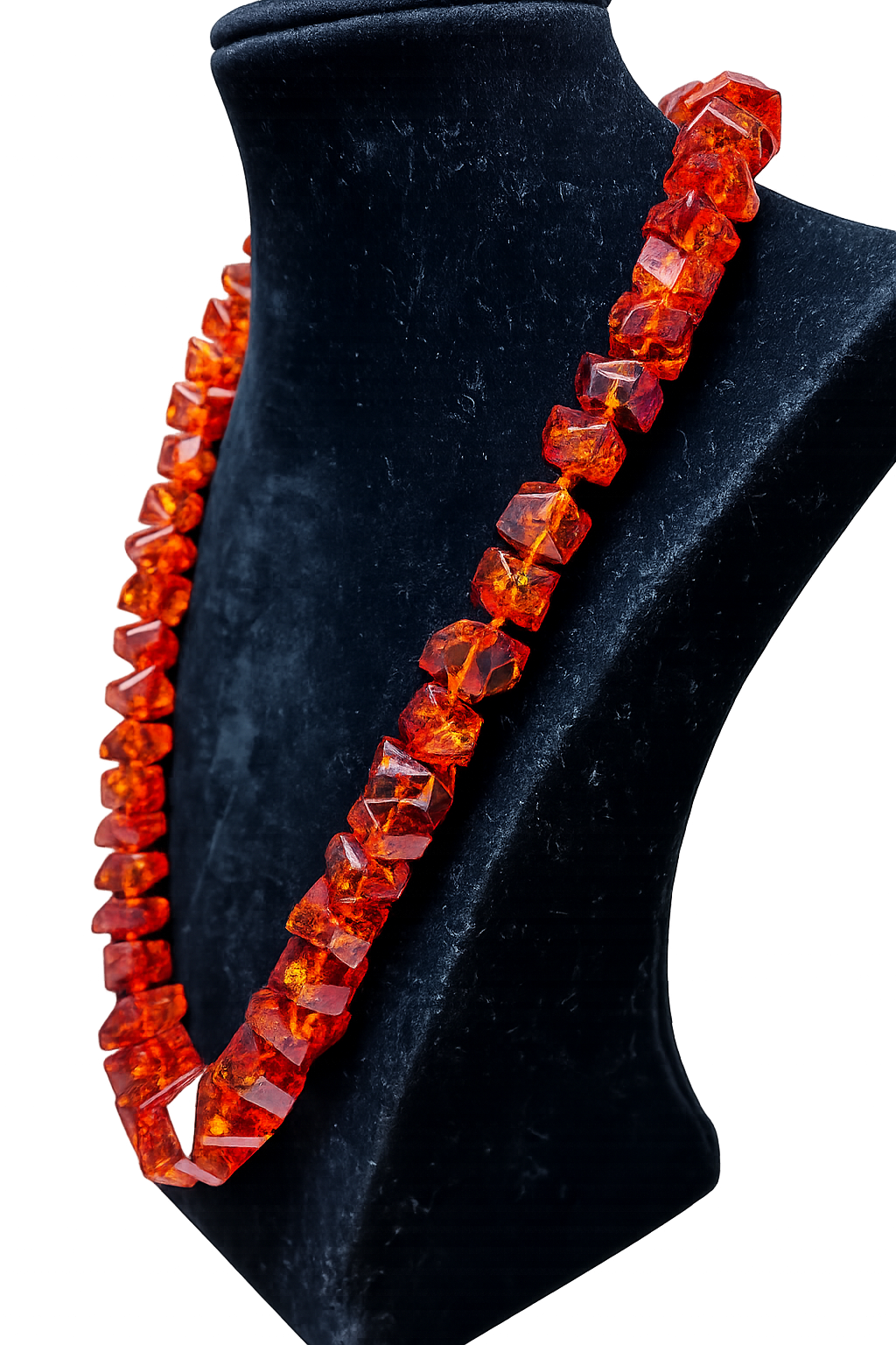 Vintage Faceted Baltic Amber Bead Necklace 43.4G Main image