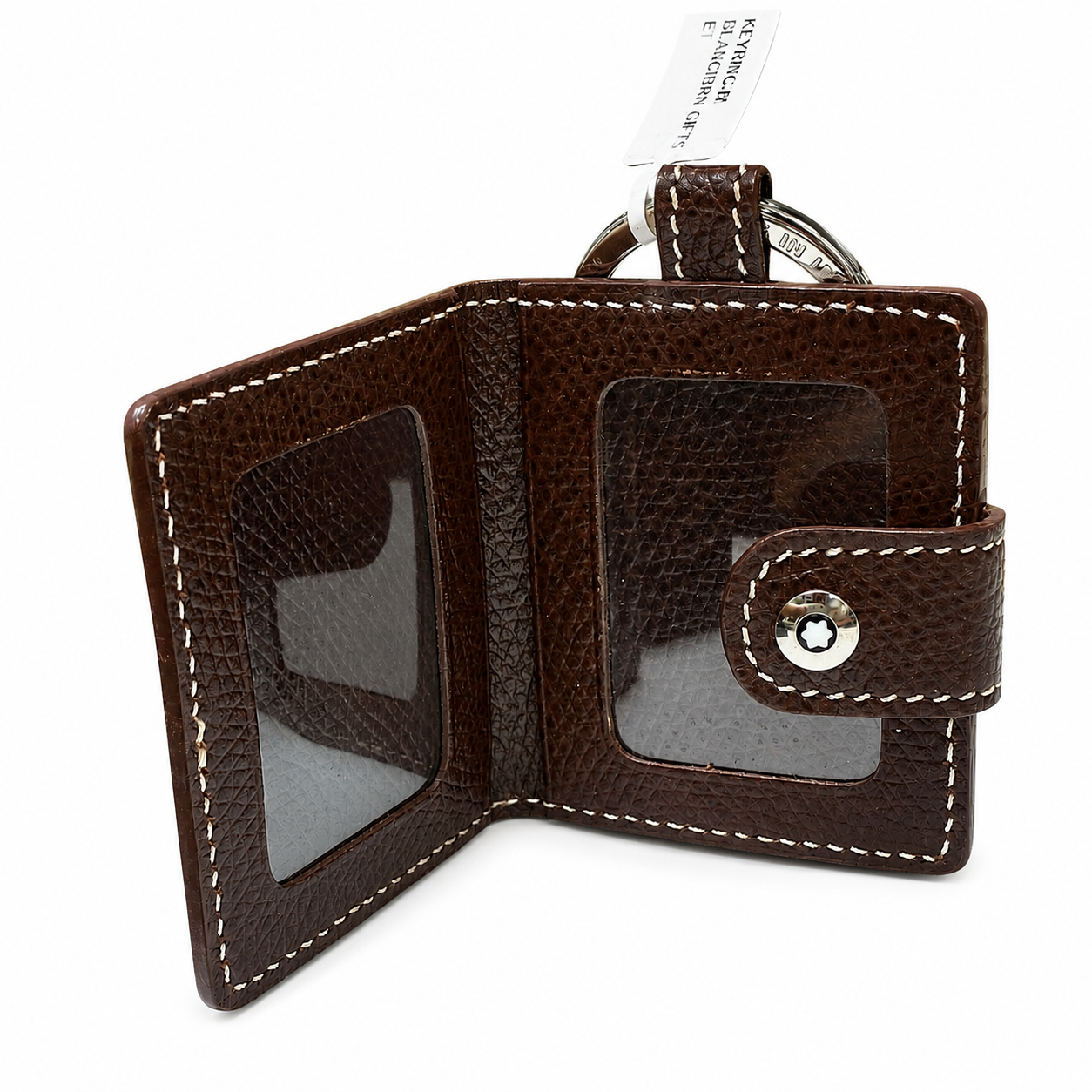 Montblanc 8646 M30238 Textured Leather Photo Case Keyring