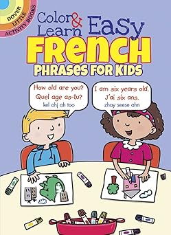Color & Learn Easy French Phrases for Kids Paperback Main image