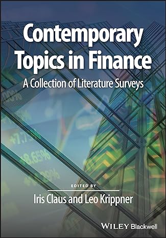 Contemporary Topics In Finance: A Collection Of Literature Surveys Main image