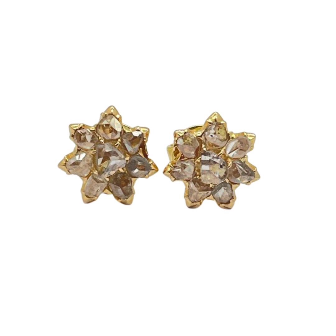 850 Yellow Gold Intan Earring Secondary image