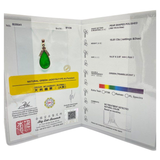 850 Yellow Gold Natural Jadeite (Type-A) & Diamond Pendant