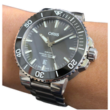 Oris Aquis Titanium 43.5mm Automatic Grey Dial Watch