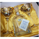 VENEZIA 24k Gold Plated Crystal Decanter Set