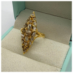 Yellow Gold Peranakan Intan Lady's Ring