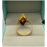Yellow Gold Peranakan Intan Lady's Ring
