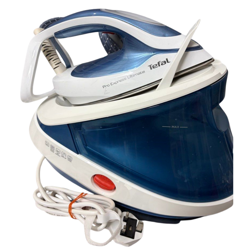 Tefal GV9710G0 Iron Durilium AIRGLIDE Autoclean Soleplate 2700W Aqua Colour, White