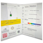 PT900 Natural Emerald (Colombia) & Diamond Pendant