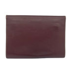 Cartier Must De Cartier Burgundy Leather Clutch Bag