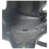 Gucci Black Canvas Bamboo 2-Way Bag