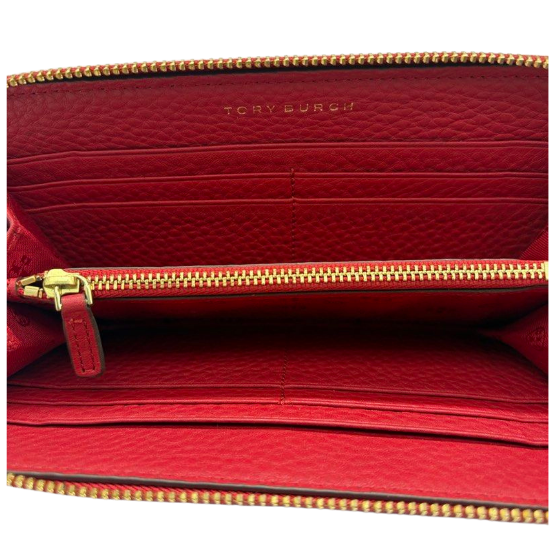 Tory Burch Continental Zip Around Wallet, Red Secondary image