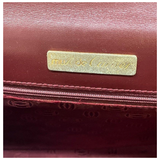 Cartier Must De Cartier Burgundy Leather Clutch Bag