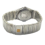 Omega Constellation 25mm Quartz Black Dial Steel Watch