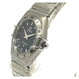 Omega Constellation 25mm Quartz Black Dial Steel Watch