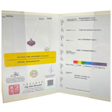 18K White Gold Natural Pink Sapphire & Diamond Pendant