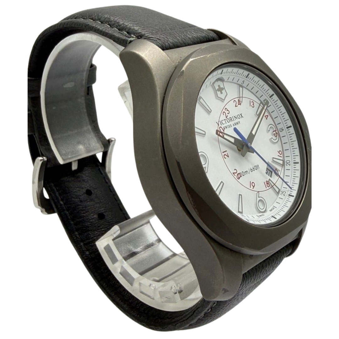 Victorinox Swiss Army 43mm Quartz Titanium Case White Dial Watch 241772