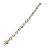 14K Yellow Gold Lab-Grown Diamond Bracelet, D17=13.88