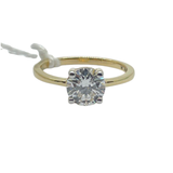 14K Yellow Gold Lab-Grown Diamond Ring, D1=1.27
