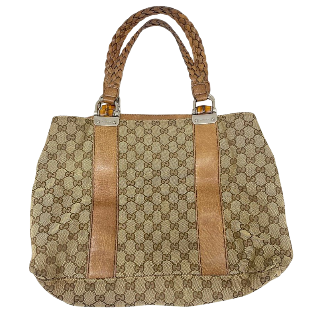 Gucci Bamboo Bar GG Shoulder Bag