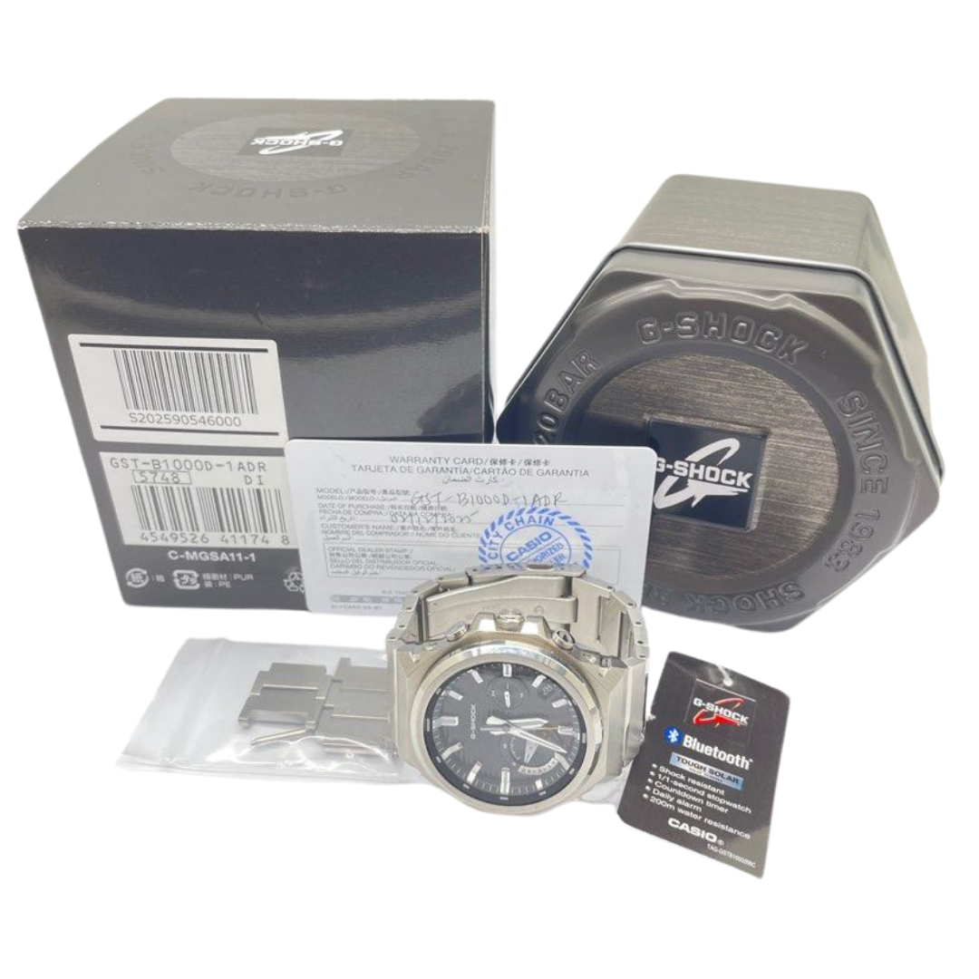 Casio G-Steel GST-B1000-1A Tough Solar Watch 44.2mm