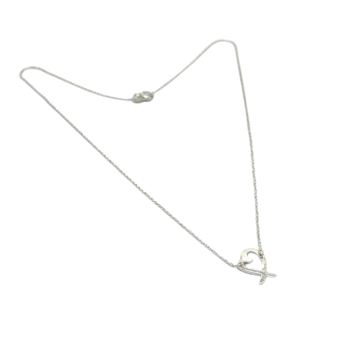 Tiffany 925 Silver Necklace, Paloma Picasso Loving Heart