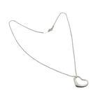 Tiffany 925 Silver Necklace, Elsa Peretti Open Heart