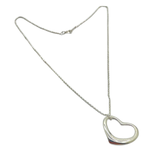 Tiffany 925 Silver Necklace, Elsa Peretti Open Heart