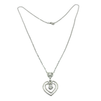750 White Gold Natural Diamond Necklace
