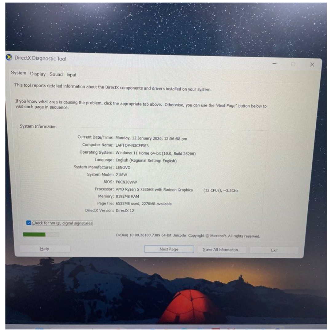 Lenovo Thinkbook 16 G7 ARP (RYZEN 5 7535HS/8GB/512GB SSD) Warranty till Nov-2028