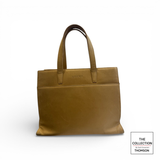Loewe leather tote bag in a tan color