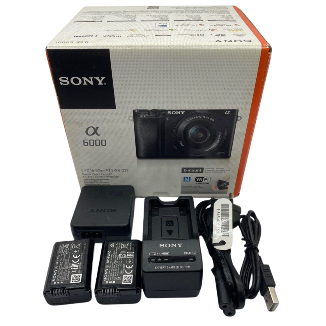 Sony Alpha A6000 Mirrorless Digital Camera 24.3MP with 16-50mm Lens