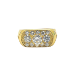 850 Yellow Gold Natural Diamond Men's Ring