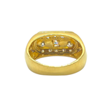 850 Yellow Gold Natural Diamond Men's Ring