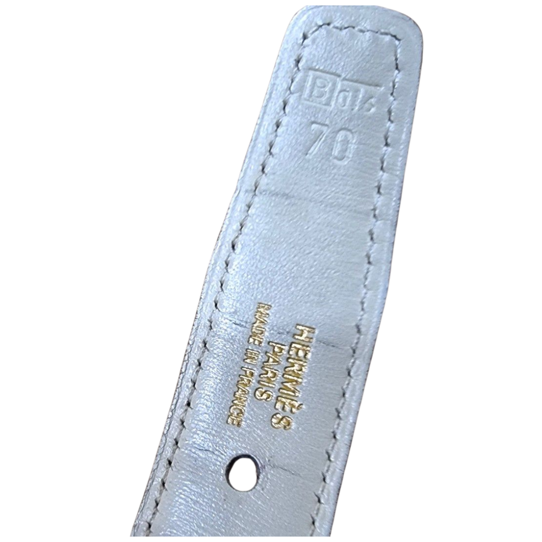 Hermés H Buckle Ladies Belt 70cm