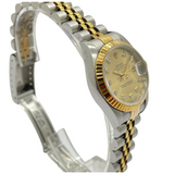 Rolex Datejust 69173 26mm Half Gold Diamond Automatic Gold Dial Watch