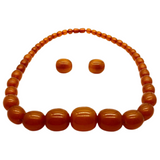 Amber Butterscotch Necklace / Earring Set