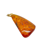 18k Yellow Gold Amber Pendant